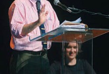 David Sedaris and Sarah Vowell at the Arlington Theatre.