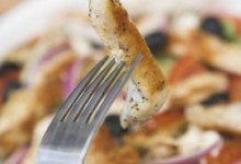Chicken Tomato Salad with Croutons