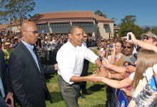 Obama Rallies in Santa Barbara