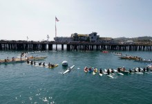 Santa Barbara Surfrider Holds Paddle Out for Clean Water