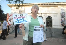 Protesters Urge Capps to Override Healthcare Veto