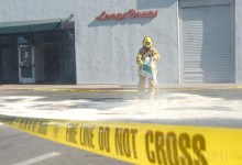 Hazmat Soaks Up Small Chemical Spill on Figueroa Street