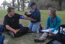 A Medical Team Gives Aid to the Homeless