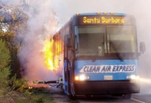 Clean Air Bus Spews Black Smoke