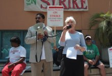 Workers Picket as UC Governing Board Convenes at UCSB