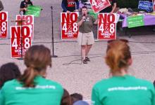UCSB Students Rally Against Proposition 4 and 8