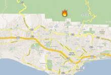 Fire Above San Roque Canyon