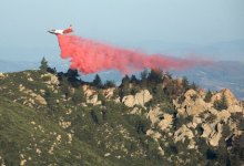 Jesusita Fire Reaching Ridgeline
