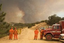 La Brea Fire Pushes North and East