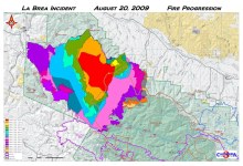 La Brea Fire Contained