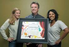 Elizabeth Schwyzer, Charles Donelan, and Aly Comingore