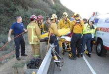 Car Goes over Edge of Highway 154