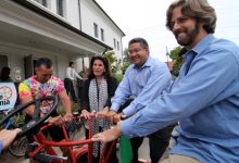 Press Conference by Bicycle