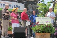 Roger Horton Prius Hypermileage Challenge Award Presentation at Earth Day Festival
