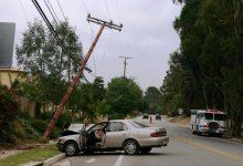 Goleta Homes Without Power After Car Accident