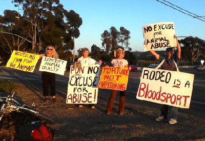 PETA Protests Animal Cruelty During Fiesta - The Santa Barbara Independent PETA Protests Animal Cruelty During Fiesta - The Santa Barbara Independent
