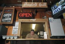 H Is for Hayloft Grill in Maverick Saloon