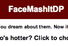 FaceMash Freak-Out