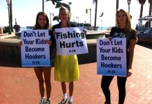 PETA’s Anti-Fishing Protest Passes Through Santa Barbara