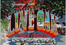 Vintage Postcard by Artist Melody Fisher Chosen as 2012 Live Oak Music Festival Artwork