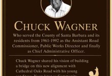 Plaque Honoring Chuck Wagner to be Presented