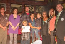 Rotary Club Awards Family of the Month to the Weddle Family