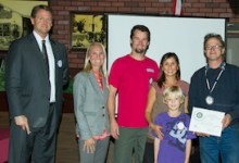 Rotary Club Honors Adams Family for November