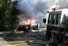 Young Child Severely Burned in Car Fire