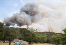 White Fire Threatens Santa Ynez Recreation Area