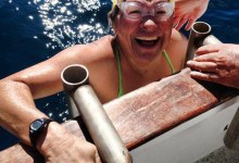 Woman Sets Channel Swimming Record