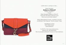 SAKS FIFTH AVENUE SANTA BARBARA INVITES YOU TO MEET REBECCA MINKOFF, HANDBAG AND CONTEMPORARY LIFESTYLE DESIGNER