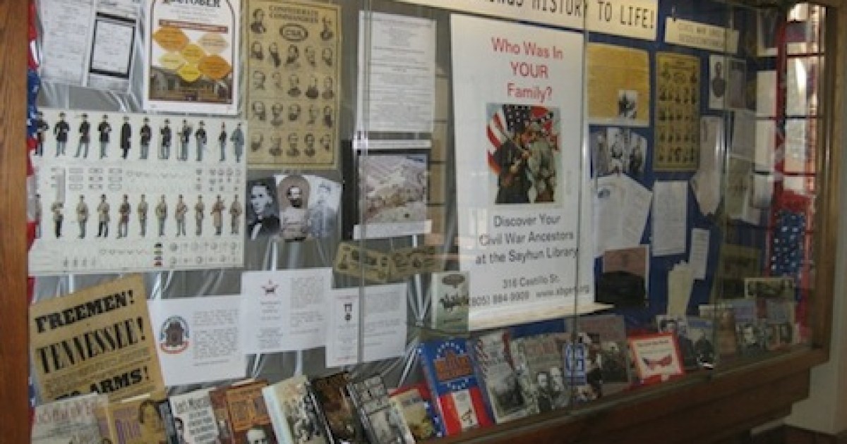 SB Public Library Display Commemorates 150th Anniversary of the Civil