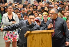 Huge Protest Against Santa Maria ICE Center