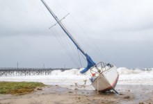 Heavy Surf Pounds Local Beaches