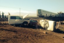 Train Hits Car on Tracks