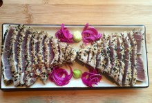 Sesame-Crusted Ahi with Pickled Fennel, Wasabi, and Lemongrass