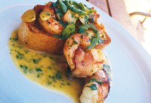 White Shrimp, Pancetta, Chile, Garlic @ Industrial Eats