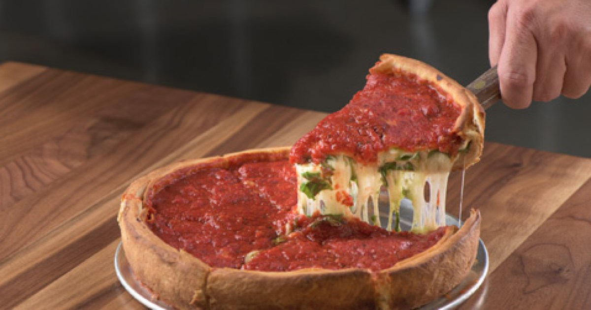 Deep Dish Spinach Pesto Pizza Patxi’s Pizza The Santa Barbara