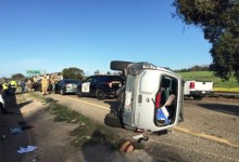 Rollover Crash Slows Highway 101 Northbound