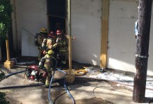 High School Stadium Fire Quickly Doused