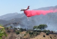 Mission Canyon Fire Breaks Out
