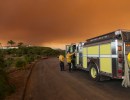 Whittier Fire Expected to Move Downslope Tonight