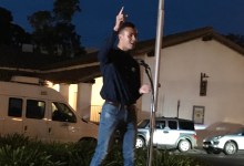 Visibility Rally at De la Guerra Protests Homophobia