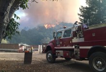 Firefighters Focused on Defending Carpinteria from Thomas Fire on Monday