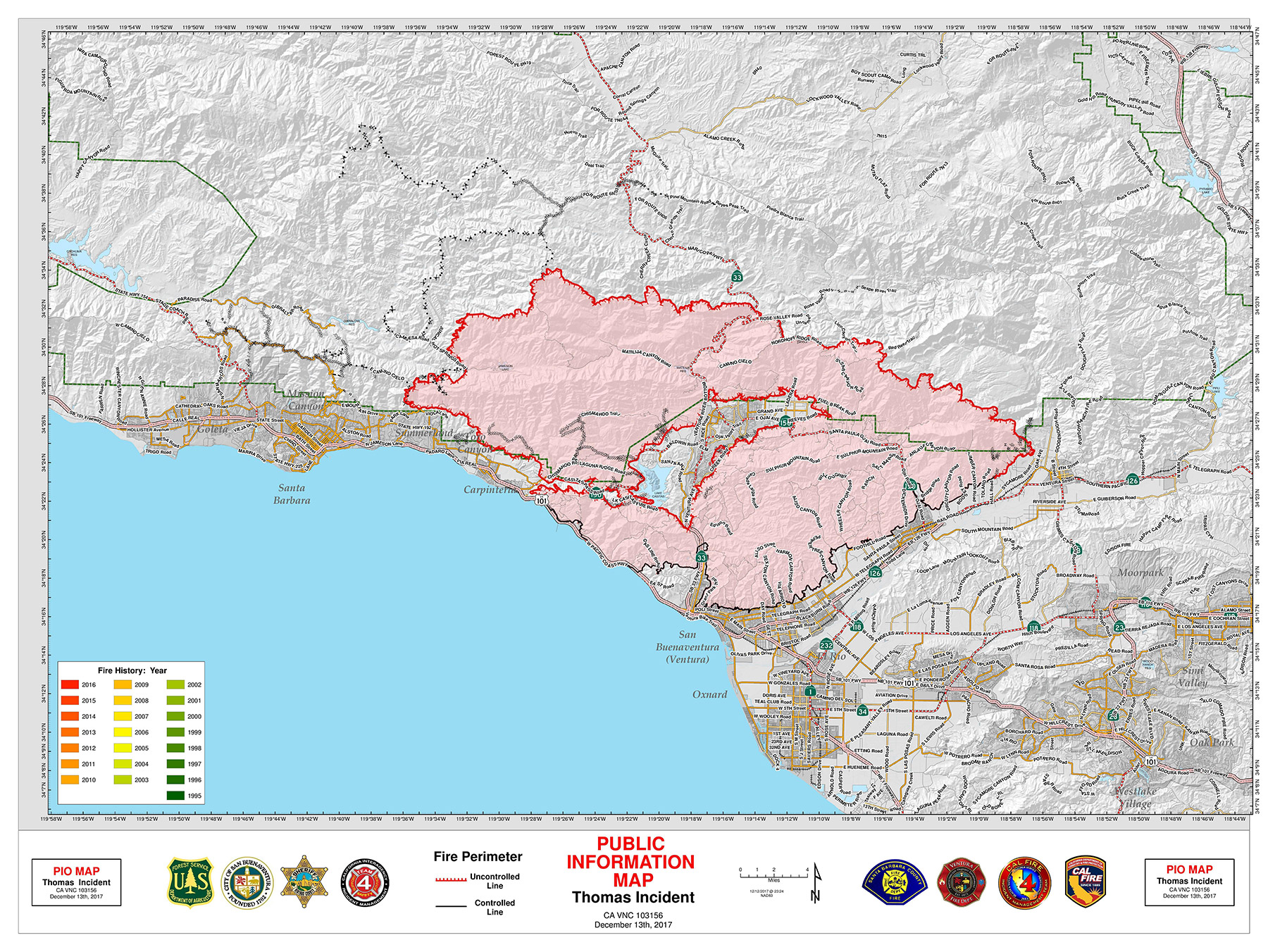 California S Thomas Fire Grows To Fifth Largest In History As Stars Evacuate