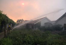 Thomas Fire Eases into Sunday Morning