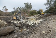 County Sets Up Free Exchange for Debris Flow Boulders, Sediment