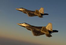 Pair of F-22s Buzz Santa Barbara City College
