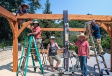 Building Community and a Pergola at Alpha Resource Center