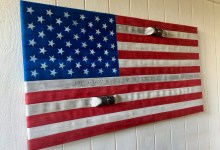 New Flag from Old Hose Goes on Display